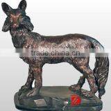 Small Bronze Animal Indoor Statue Fox Sculptures thumbnail-1