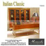 YB66 3.6Meter Luxury Italian Palace Long Dining Table With Golden Dining Chairs thumbnail-2