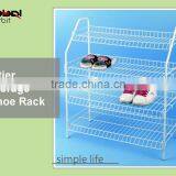 4 Tier Vinyl Coated Wire White Shoe Rack Storage Stand Organizer Shelf Boot Tidy thumbnail-1