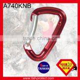 24KN Bent Gate Aluminum Mountain Climbing Carabiner Made in Taiwan thumbnail-1