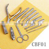 CBF01 OEM Factory Price Newly 12pcs Stainless Steel Nail Manicure Sets thumbnail-4