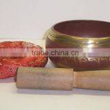High Quality Colored Handmade in Nepal Tibetan Meditation Singing Bowl thumbnail-2