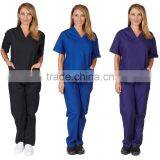 Medical Uniforms Scrubs Set Women's Scrub Set, Uniform Medical Scrubs Assorted Colors, XXS-5XL Medical Scrubs thumbnail-1