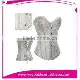 Perfect Super White Bustier Cincher Corset Fir Slim Body Shaper For Women thumbnail-1