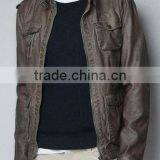 ALIKE College Jacket pu Jacket for Men Leather Jacket in China thumbnail-1