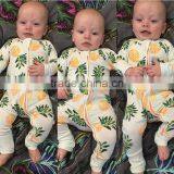 Hot Sale 100% Cotton Pineapple Pattern Onesie Kids Newborn Pajama Romper thumbnail-1