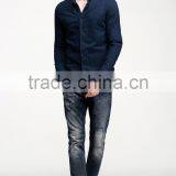 2015 Pure Color Autumn Man United Buiness Men Shirt thumbnail-2