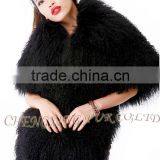 CX-B-91A Genuine Mongolian Lamb Fur Scarves And Shawls thumbnail-1