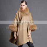 CX-B-P-19 Fur Trim Fashion Pashmina Large Size Warm Stole Scarf Shawl thumbnail-1