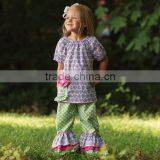 2016 Wholesale Knit Ruffle Pants Ruffle Chair Sash Triple Ruffle Pants thumbnail-1