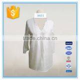 Fashion Garment And Round Neck Design Of Blouse thumbnail-1