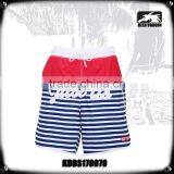 Cotton Stripes Digital Print Mens Swimsuits With Full Mesh Lining thumbnail-2