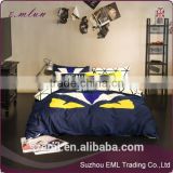 Fashion hip pop punk design cotton 4pcs bed cover sheet pillow case custom print bedding set