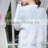2016 Knitting Lady Beautiful Light Blue Christmas Sweaters Uglysweaters Design for Women thumbnail-4