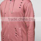 Mens Distressed Tracksuit Slim Fit Tracksuit Custom Logo Tracksuit thumbnail-4