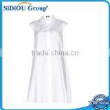 Ladies 100% Cotton White Shirt Soft and Thin thumbnail-1