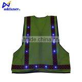 Flashing LED Lighted Reflective Safety Vest thumbnail-5