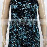 Modern Style Latest Chiffon Tops Mature Ladies Sample Blouse With Flower Print thumbnail-1