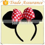Wholesale Plush Mickey Mouse Ears Cosplay Minnie Headband For Kids