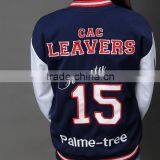 Winter Wool Varsity Jacket For Women 2015 thumbnail-4