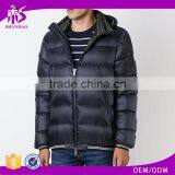 Wholesale Newly Arrived Plain Dyed Dark Blue Down Feather Cotton Padded Coats Made in Vietnam thumbnail-1