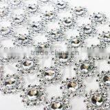 Flower Diamond Rhinestone Ribbon 3.9INCHx10 YARDS-for Wedding Decorations/Party/Home Decor thumbnail-2