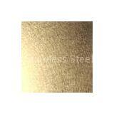Brass Ti-coating Colored Vibration Finish Stainless Steel Sheet For Auto Sliding Door thumbnail-1