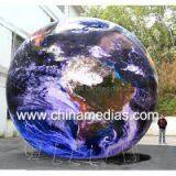 Waterproof Inflatable Advertising Helium Earth Balloons Globe for Opening Event