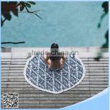 Reactive Print 100% Cotton Fabric Beach Blanket Round thumbnail-4