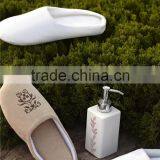 Top Quality Coral Fleece Embroidered Custom Washable Hotel Slippers thumbnail-4