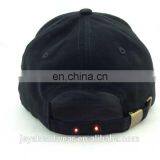 Uique Back Strap Built-in Red Leds Baseball Cap Front Bill Built-in Leds Acrylic Baseball Cap