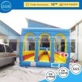 TOP School Bus Bounce House Interactive Bungee Run Inflatable Jumping Castle With En14960/EN15649 thumbnail-6