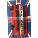 Beautiful PVC soft baggage tag with a red car