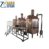 Hot Sale Red Copper Beer Equipment Brewing Machine 300L Beer Brewery Machine