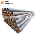 Big diameter astm a36b ss400 spiral welded steel pipes