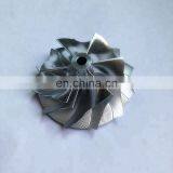 TD05H 20G Upgrade Reverse 56.58/73.04mm 6+6 Blades Tapered Tip Angle:30 Turbo Billet/milling/aluminum 2618 Compressor Wheel thumbnail-2