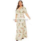 LAITE D2120 Autumn Women Elegant Casual Dresses Women Floral Printed Plus Size Dresses thumbnail-3