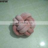 100%polyester Tube Hollowfiber Filled Machine Washable Super Giant Chunky Knot Cushion Stress Ball Pillow Blanket