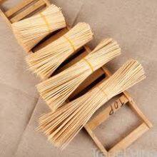Bamboo Skewers 15cm Length 2.5mm Dia Natural Wood Sticks for Hot Dog Kebab Sausage thumbnail-1