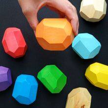 Wood Balancing Stones for Baby Balancing Rainbow Rocks thumbnail-3