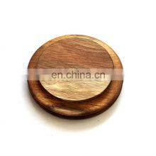 Food Grade Acacia Wood Seal Lid Home Kitchen High Borosilicate Glass Storage Jar Lids thumbnail-2