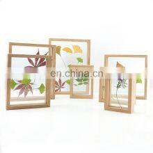 K&B Wholesale Home Decorative Dried Flower Leaves Wood MDF Picture Photo Frames thumbnail-1