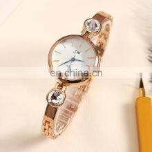 JW 6112 Ladies Hand Chain Watch Minimalistic Analog Quartz Stainless Steel Charm Ladies Business Watch