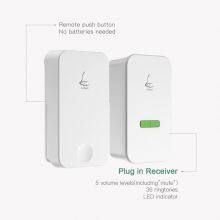 Linbell G4L Long Distance Wireless Doorbell Waterproof Self Powered US EU UK Plug With 1 Transmitter and 1 Receiver thumbnail-2