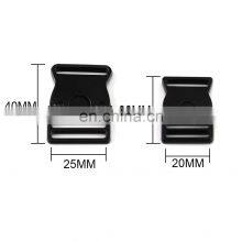 Low MOQ Dog Collar Buckle Classic Black Metal Side Quick Release Buckle Dog Collar Buckle thumbnail-3