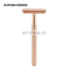Customized Lady Body Double Edge Blade Safety Razor Male Portable Face Metal Shaver thumbnail-1