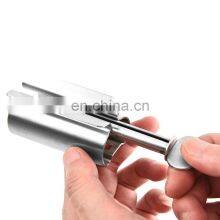 304 Stainless Steel Rolling Toothpaste Squeezer Tube Toothpaste Dispenser Toothbrush Holder Rack