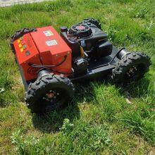 Petrol 550Mm Cutting Width 200 Meters Long Distance Control Remote Control Lawn Mower With Wheels thumbnail-1
