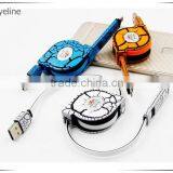 New Premium Flexible Real Leather Usb Data Cable 2 in 1 thumbnail-1