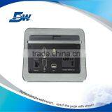 BW-T651 Multimedia Connection Panel Desk VGA/Pop Up Power Socket For Meeting Table thumbnail-4